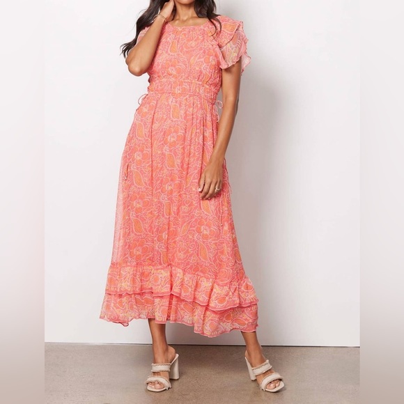 Cleobella Hannah Maxi Dress In Blossom Block Print - Picture 9 of 15